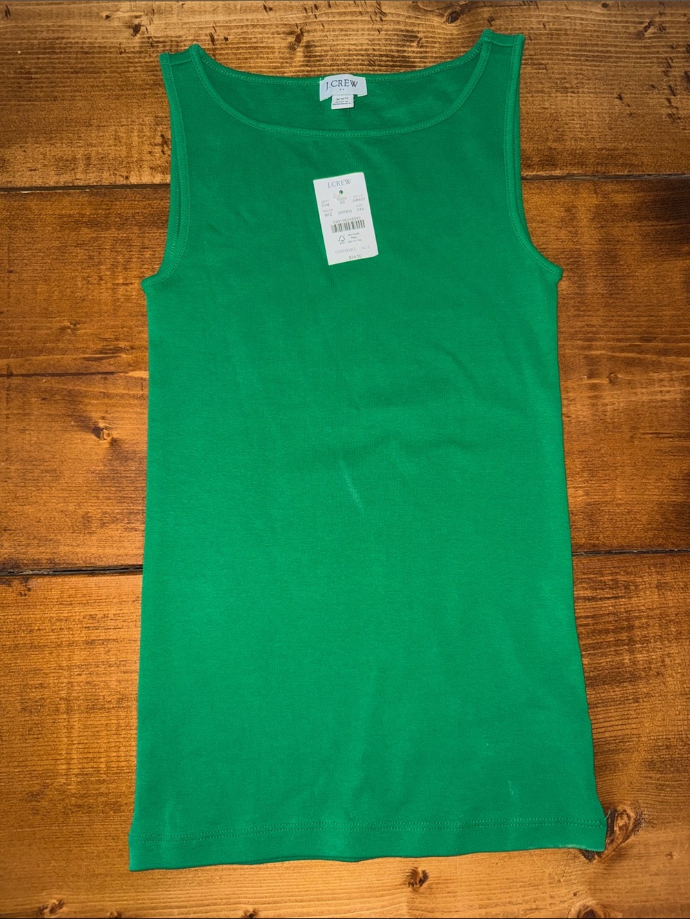 J. Crew Emerald Green Ribbed Tank